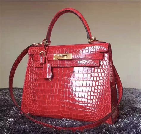 red Hermes kelly bag